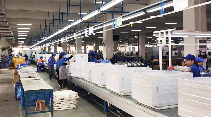 專業(yè)且專注！裝配車間開(kāi)展客戶松下滾筒衣服烘干機(jī)生產(chǎn)