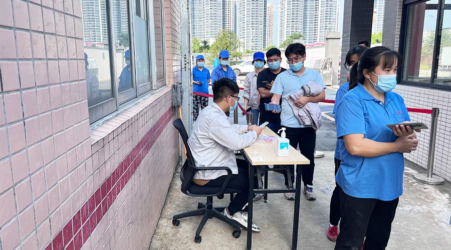 迅速防疫！金環(huán)電器積極配合醫(yī)護(hù)人員上門(mén)測(cè)核酸！