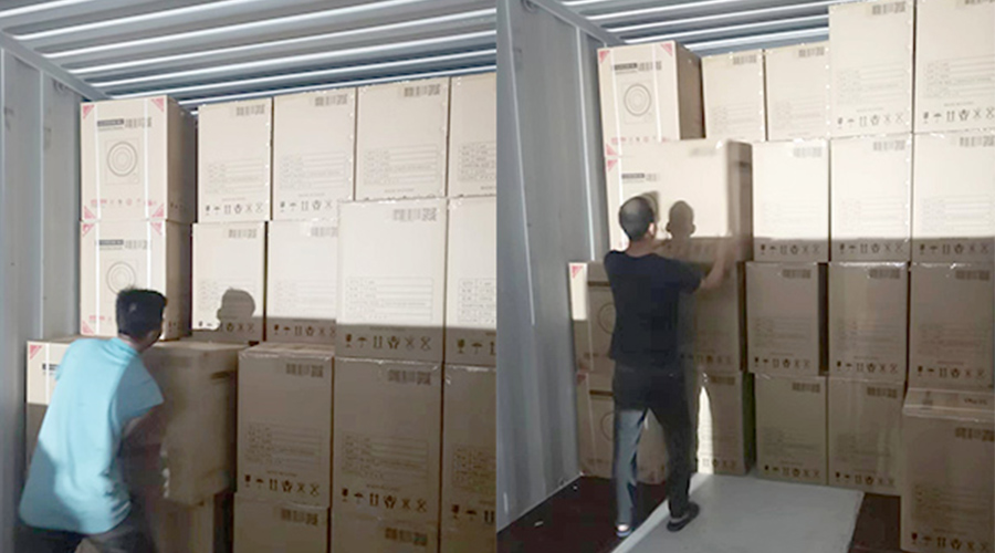 裝柜日常！日本客戶Sentern滾筒干衣機(jī)順利出貨