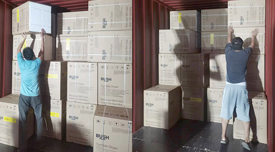 各司其職合力做好英國Argos客戶衣物烘干機出貨任務(wù)！