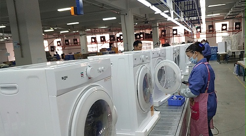 年底繁忙！金環(huán)電器全力保障英國Argos客戶滾筒干衣機生產(chǎn)